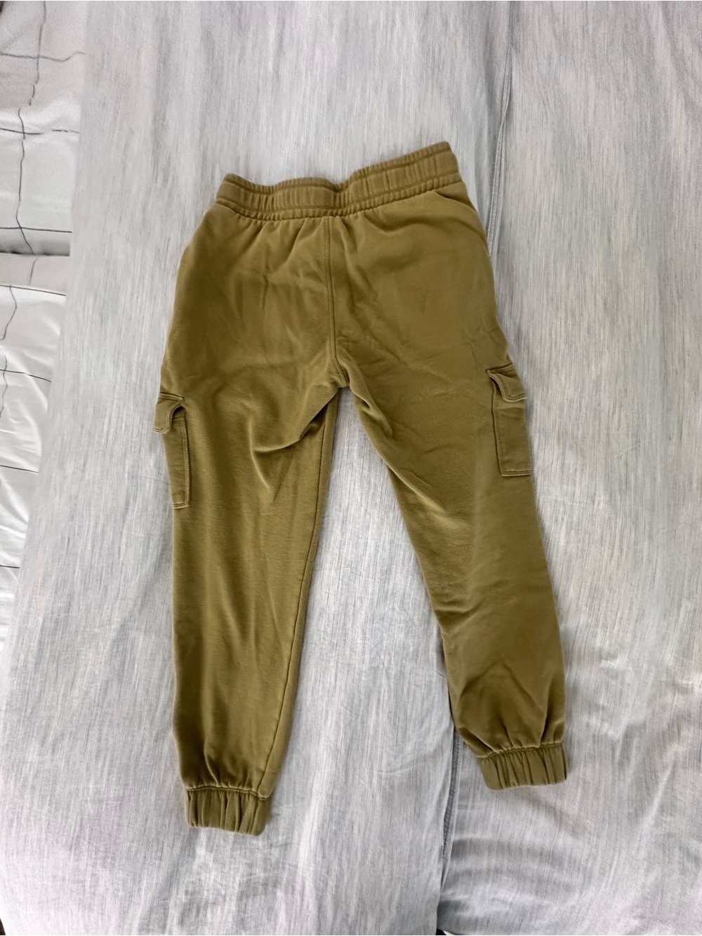 Olive Green Cargo Sweatpants - Picture 3 of 7